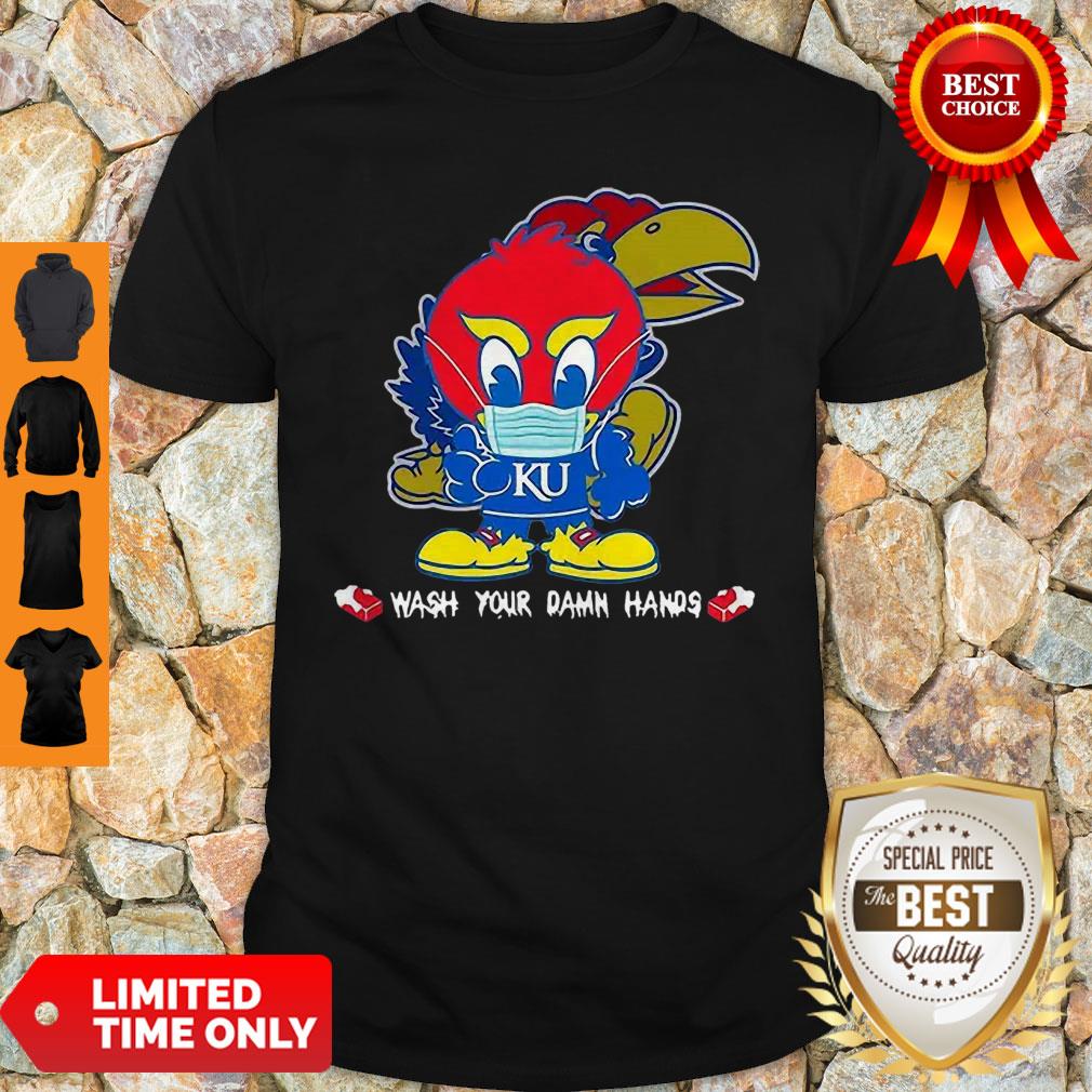 Kansas Jayhawks Wash Your Damn Hands COVID-19 Shirt