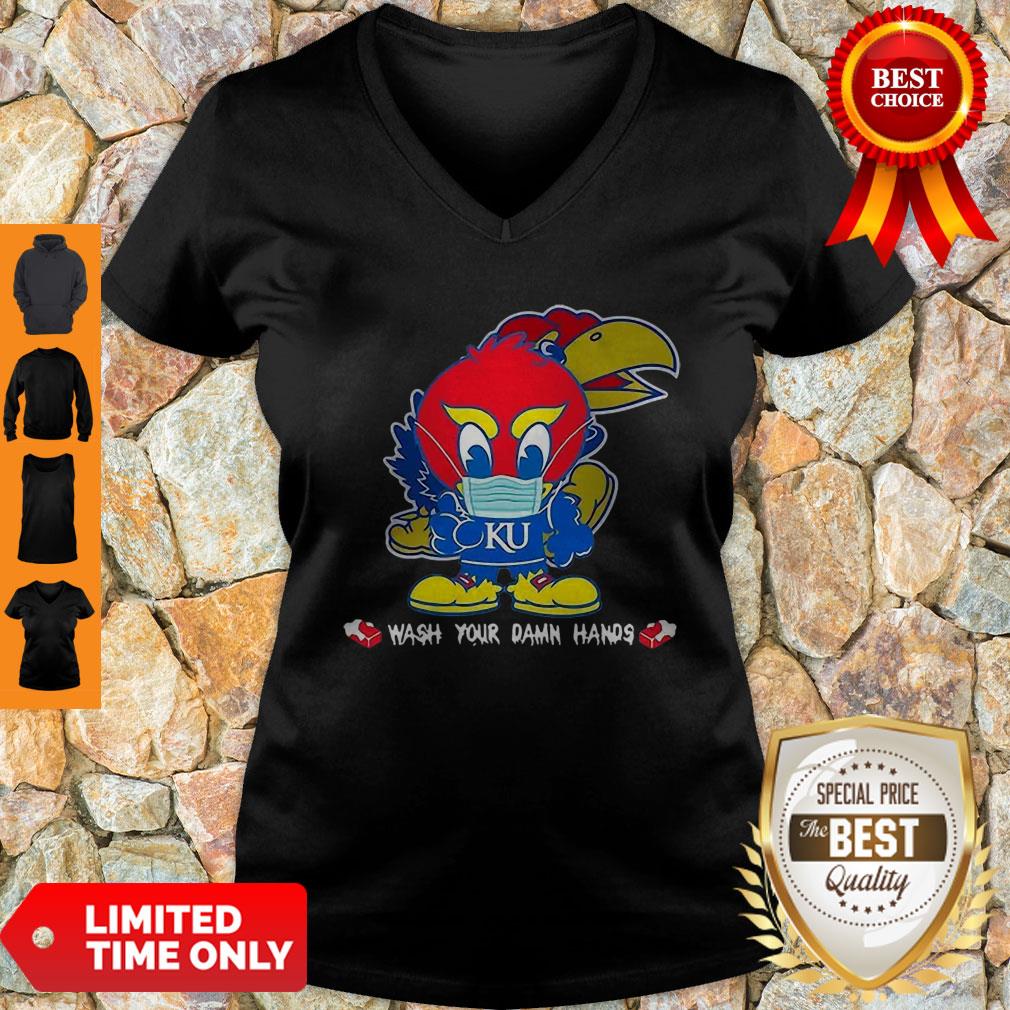 Kansas Jayhawks Wash Your Damn Hands COVID-19 Shirt