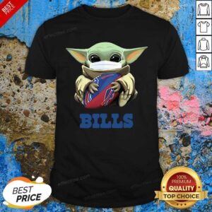 Awesome Baby Yoda Face Mask Hug Buffalo Bills Shirt