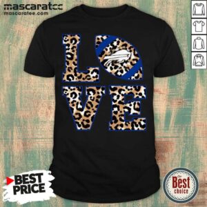 Premium Love Buffalo Bills Football Leopard Shirt