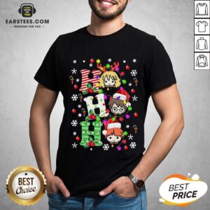 Top Reindeer Santa Claus Snow Ho Ho Ho Merry Christmas Shirt