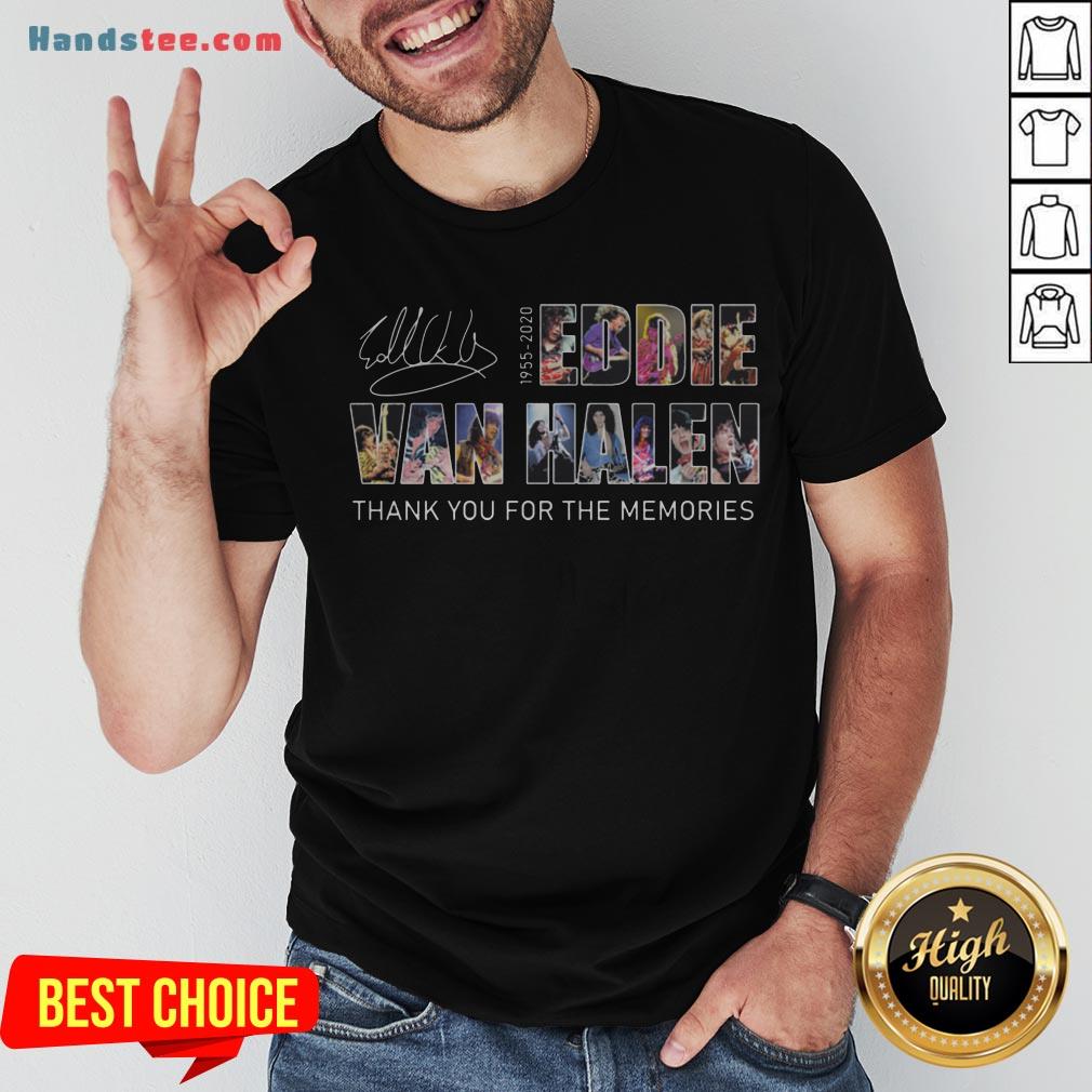 Eddie Van Halen 1955 2020 Thank You For The Memories Signature Shirt