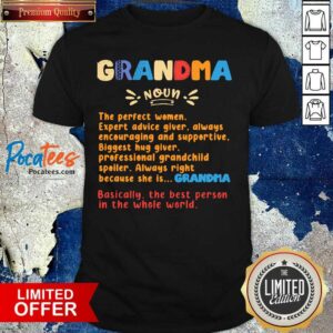 Top Definition Of A Grandma Ladies Shirt
