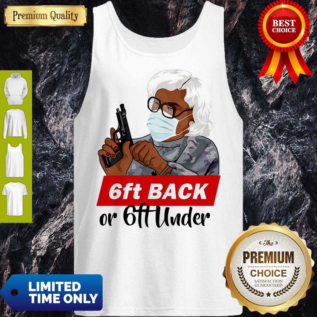 Premium 6ft Back Or 6ft Under Mask Gun Shirt