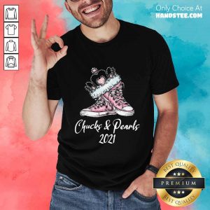 Top Chucks Crown And Pearls 2021 Pink Converse Sneakers Shirt
