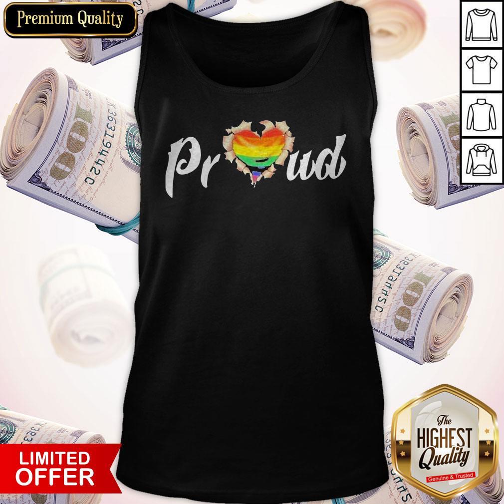 LGBT Proud Blood Inside Me Heart Shirt