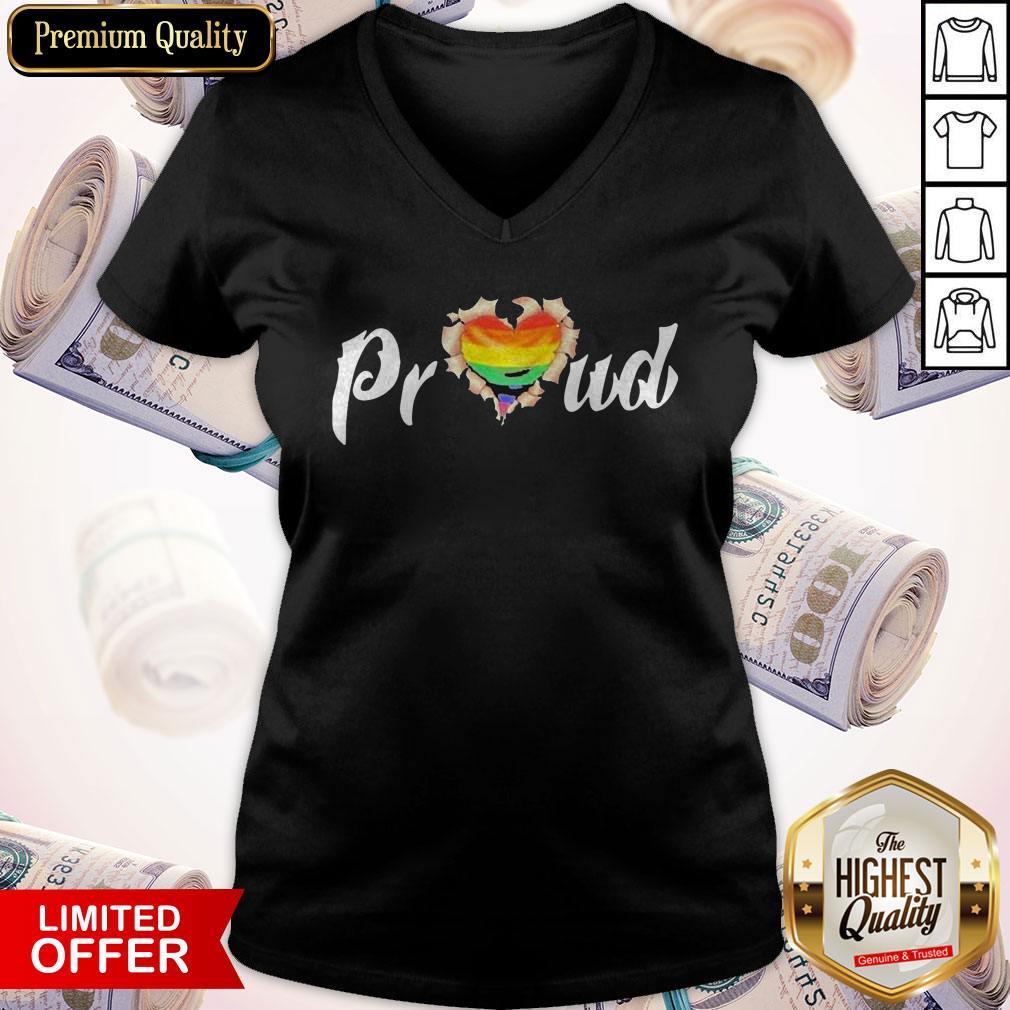LGBT Proud Blood Inside Me Heart Shirt