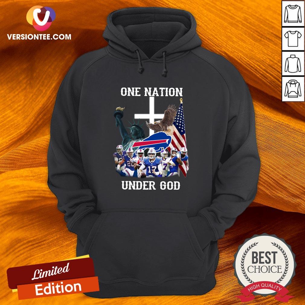 Love Buffalo Bills One Nation Under God American Flag Shirt