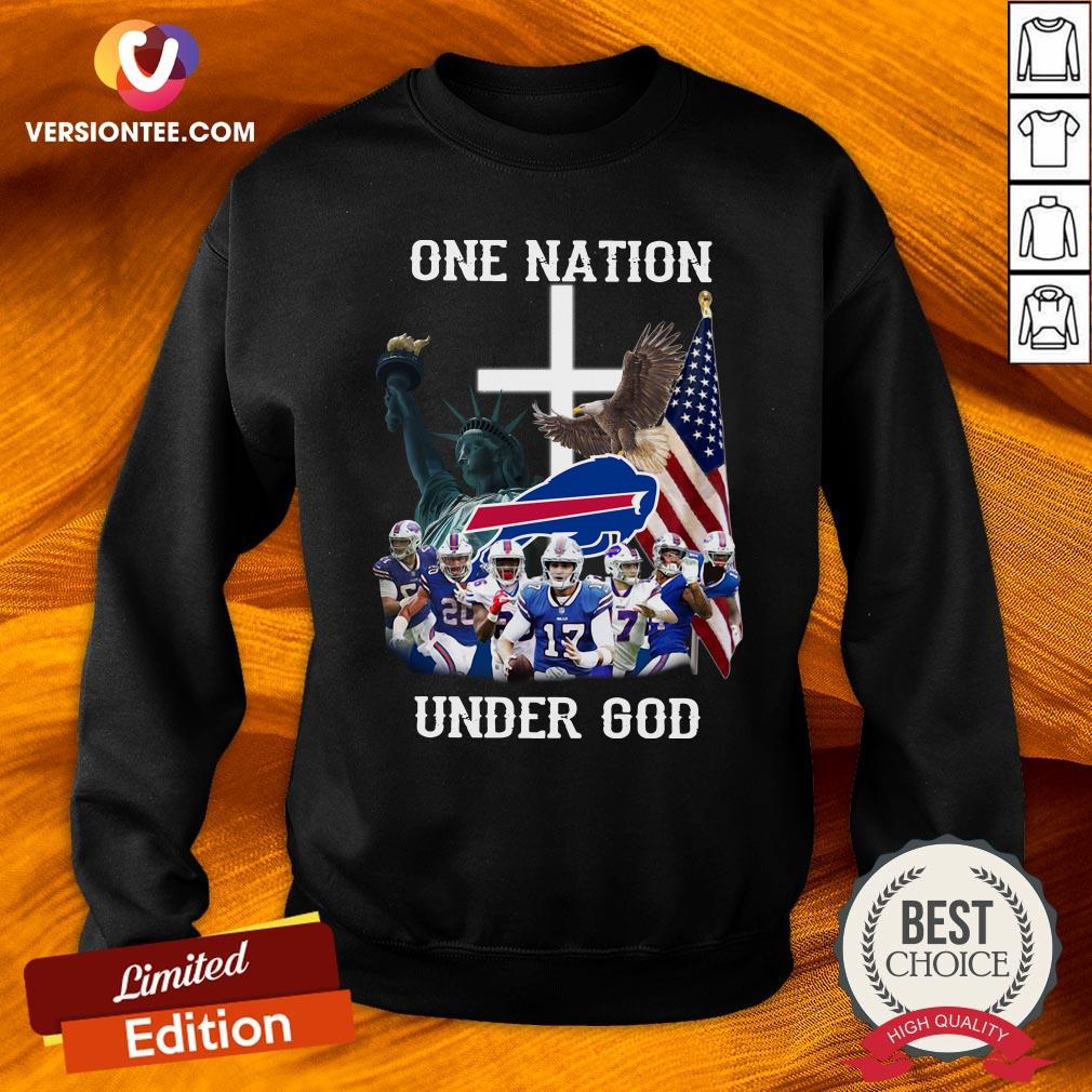 Love Buffalo Bills One Nation Under God American Flag Shirt