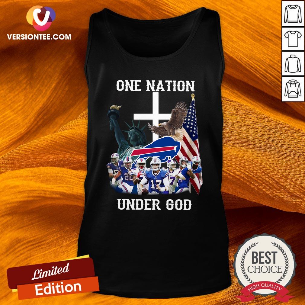 Love Buffalo Bills One Nation Under God American Flag Shirt