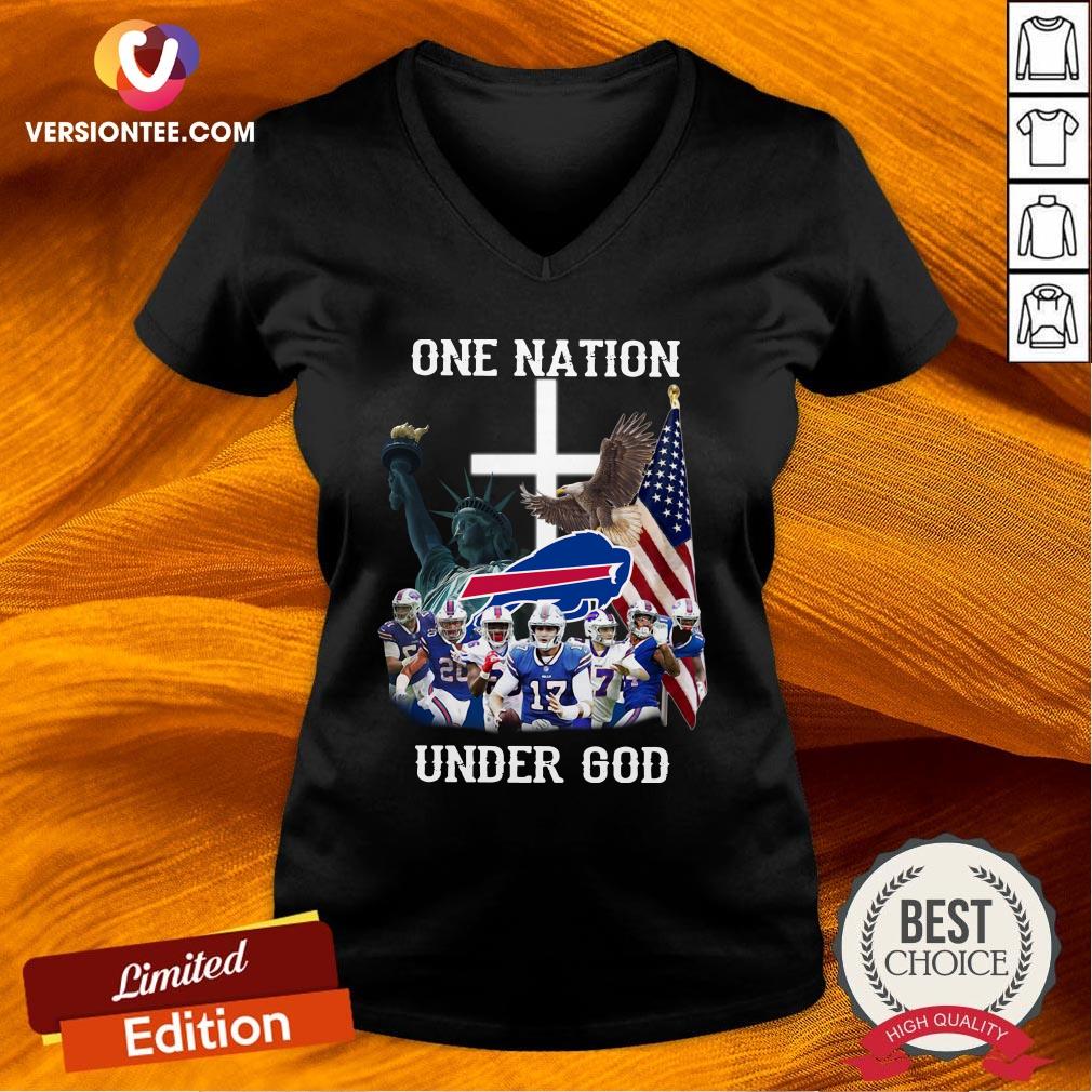 Love Buffalo Bills One Nation Under God American Flag Shirt
