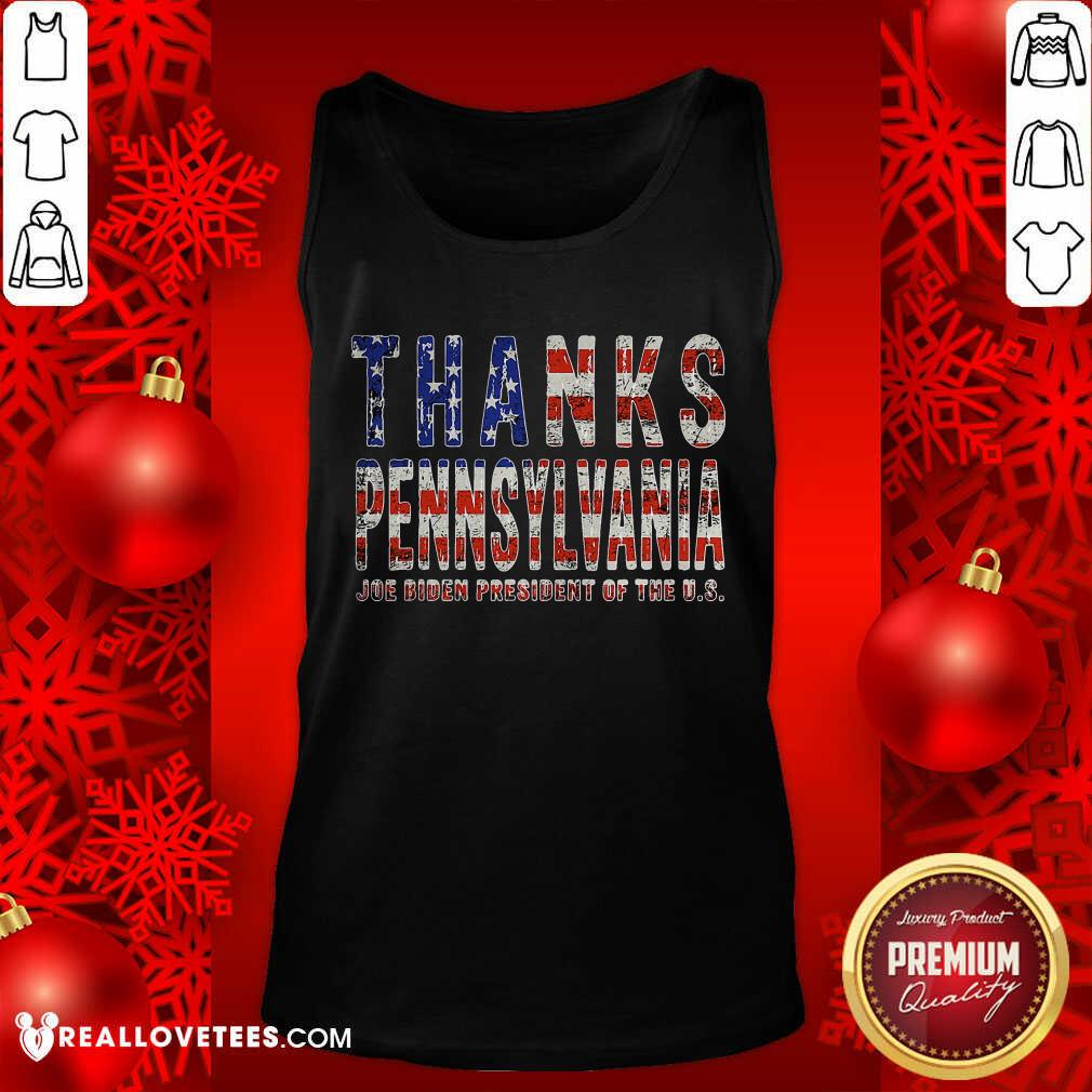 Love Thanks Pennsylvania Joe Biden President Of The Us American Flag Shirt