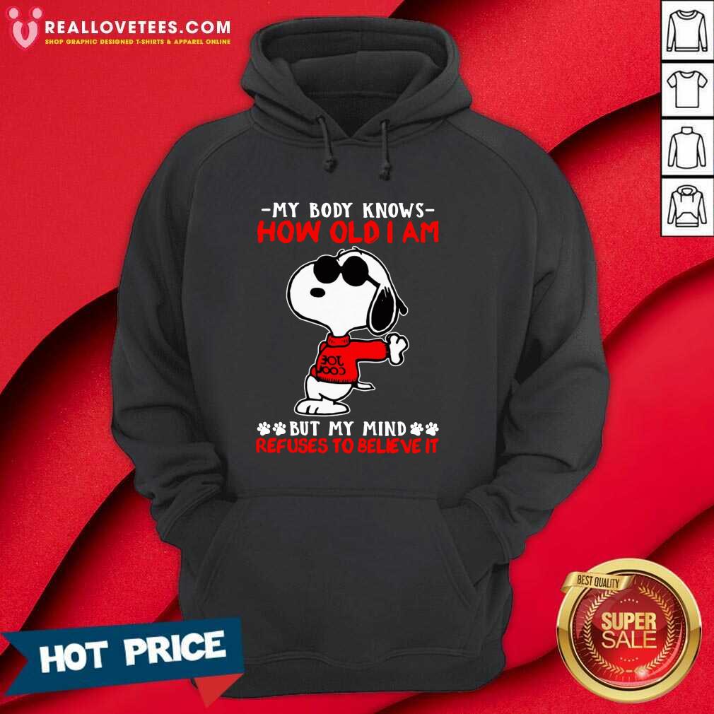 Lovely Snoopy How Old I Am Refuses To Believe It Shirt