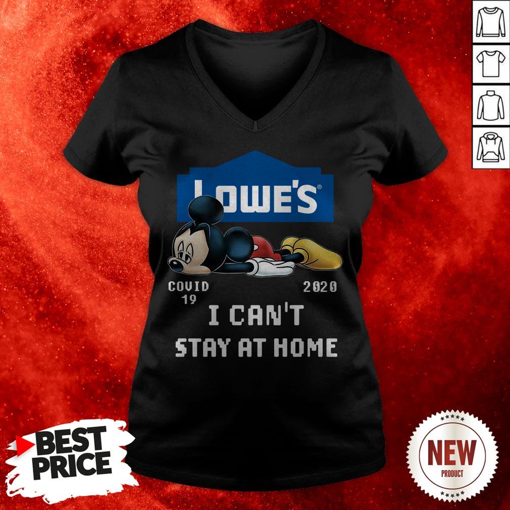 Lowe’s Mickey Mouse COVID19 2020 I Can’t Stay At Home Shirt