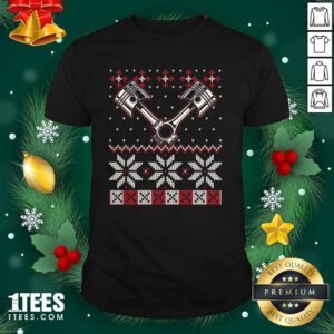 Official Automobile Piston Ugly Christmas Sweater Auto Car Mechanic Shirt