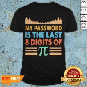 My Password Is The Last 8 Digits Of Pi Shirt