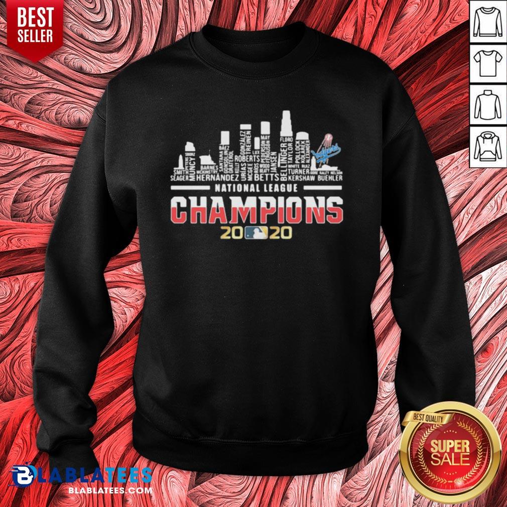 Official Los Angeles Dodgers National League Champions 2020 Shirt