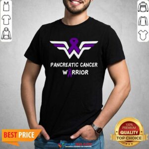Nice Pancreatic Cancer Awareness Warrior Support Purple Ribbon Shirt