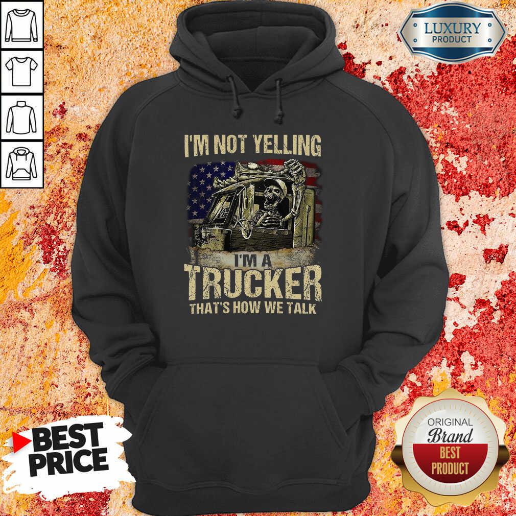 Malicious Trucker We Talk Skull American Flag 5 Shirt