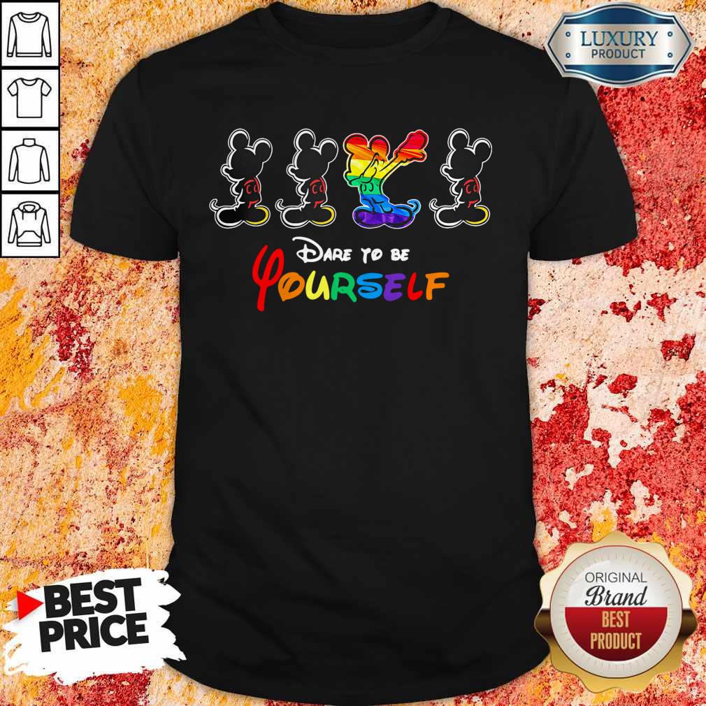 Mickey Dare To Be Yourself LGBT Shirt