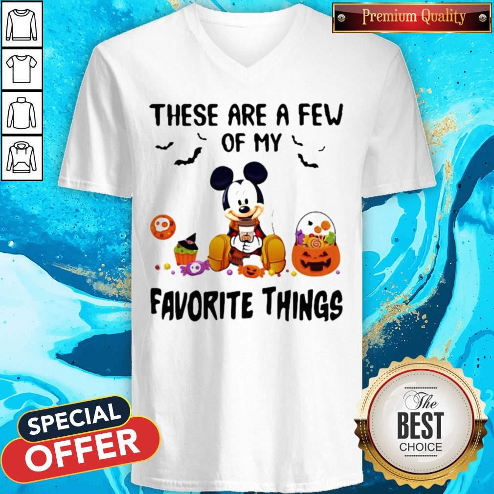 Mickey Mouse These Are A Few Of My Favorite Things Pumpkins Halloween Shirt