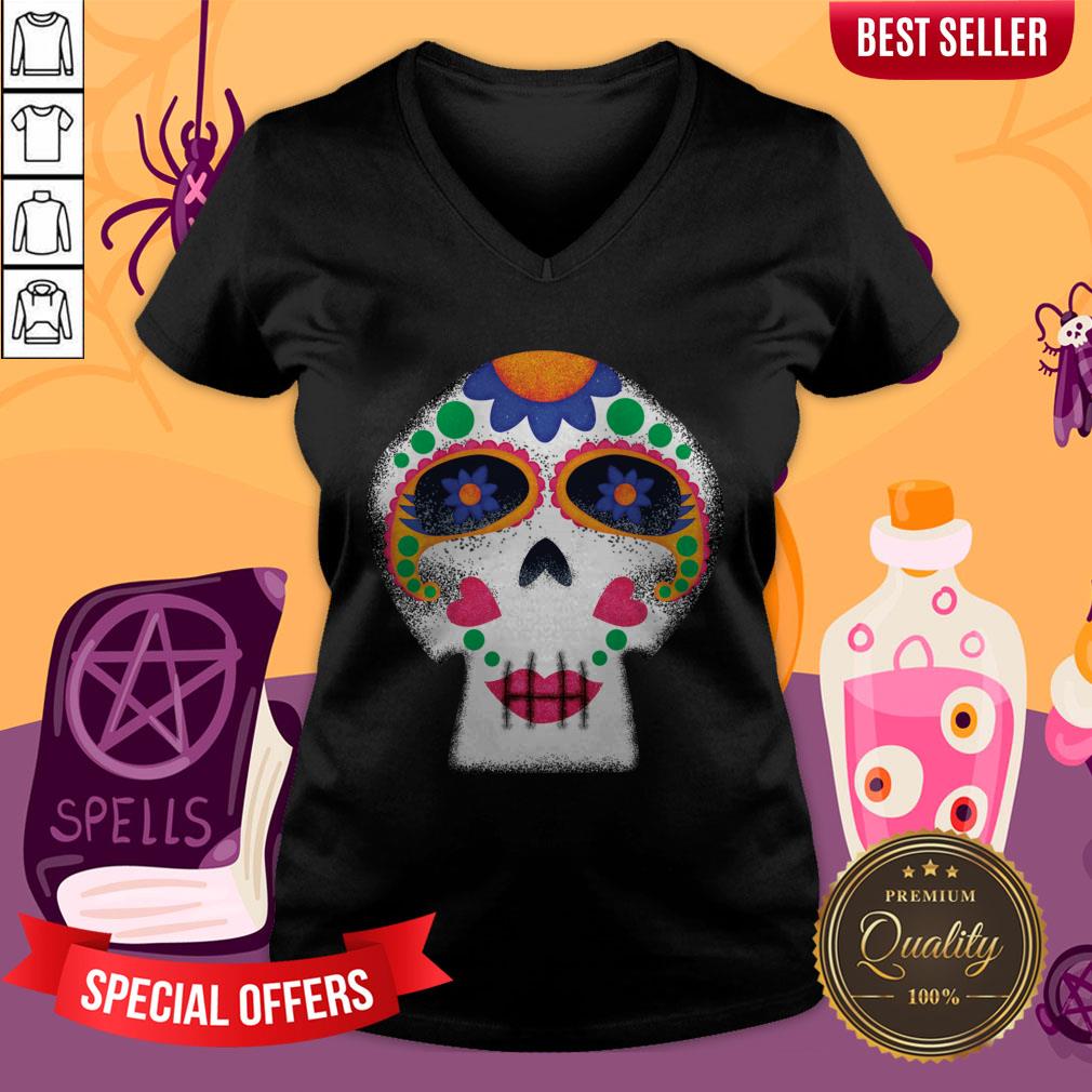 Mrs Sugar Skull Day Of The Dead Dia De Muertos Shirt