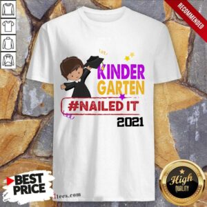 Premium Kindergarten Nailed It 2021 Brown Hair Shirt