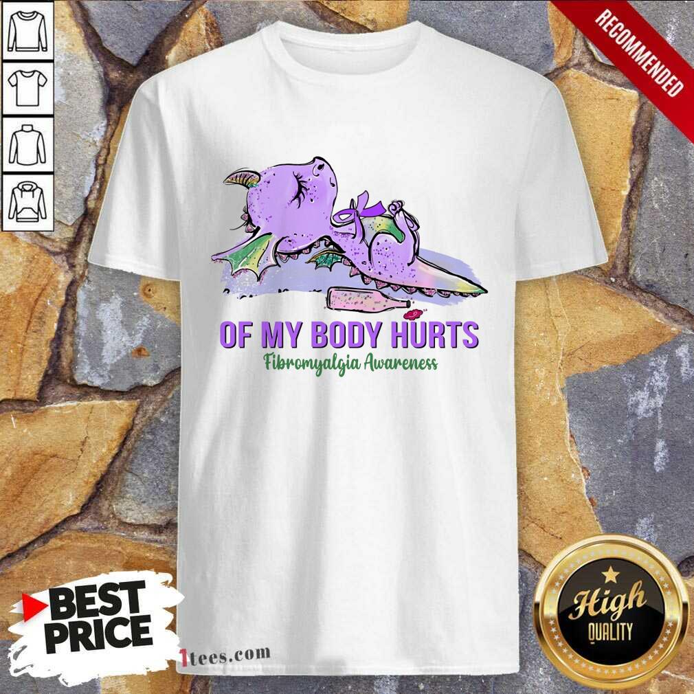 My Body Hurts Fibromyalgia Awareness Dragon Shirt