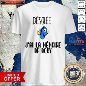 Nice Dory Desolee J’ai La Memoire De Dory Shirt