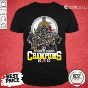 Good Pittsburgh Steelers Afc North Division Champions 2020 Signatures Shirt