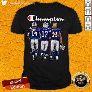 Funny Buffalo Bills Diggs Allen Beasley Champion Signature Shirt