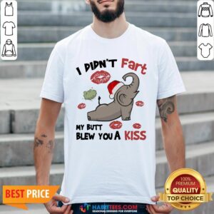 Elephant I Didn’t Fart My Butt Blew You A Kiss Christmas Shirt