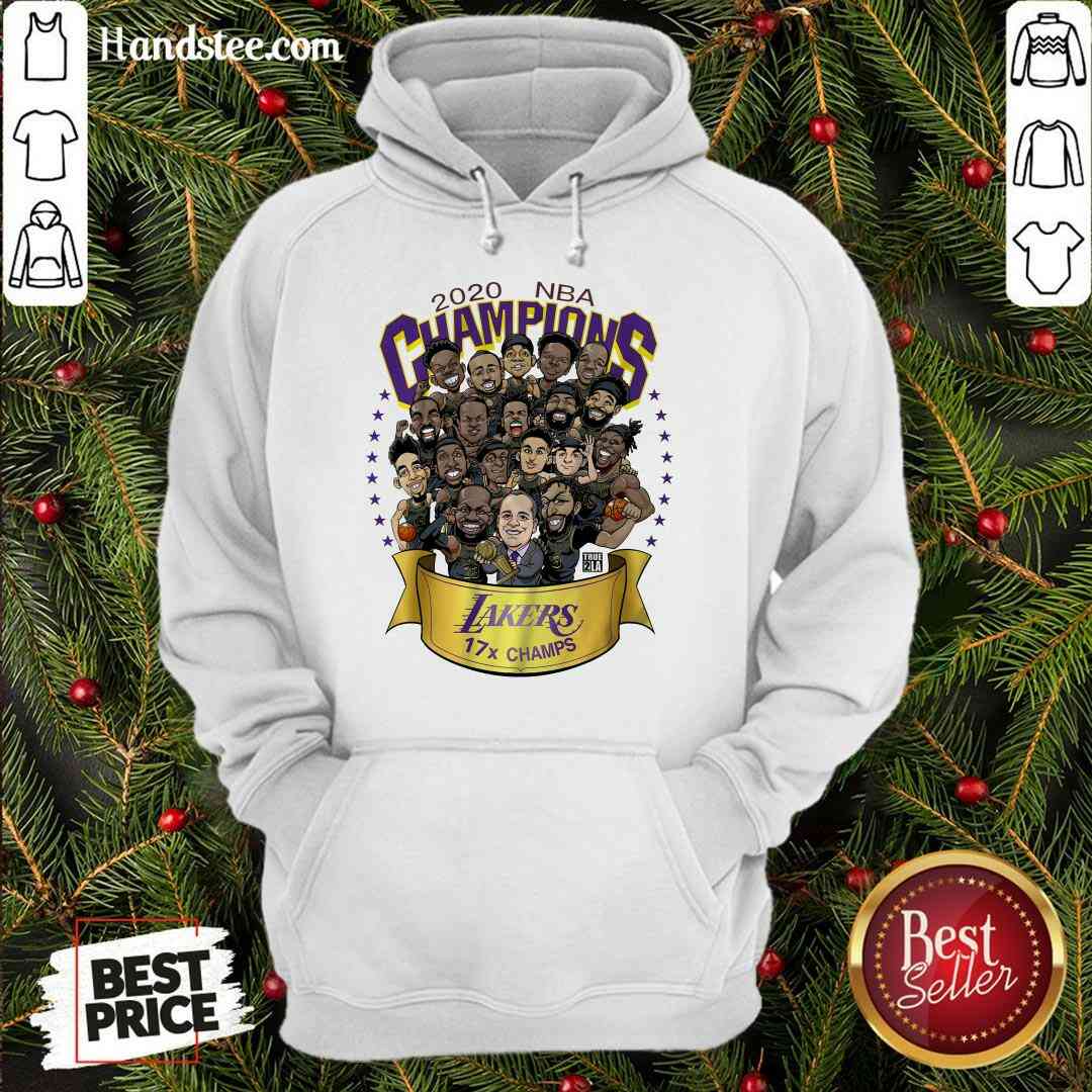 Nice 2020 NBA Champions Los Angeles Lakers 17 Champs Cartoon Shirt