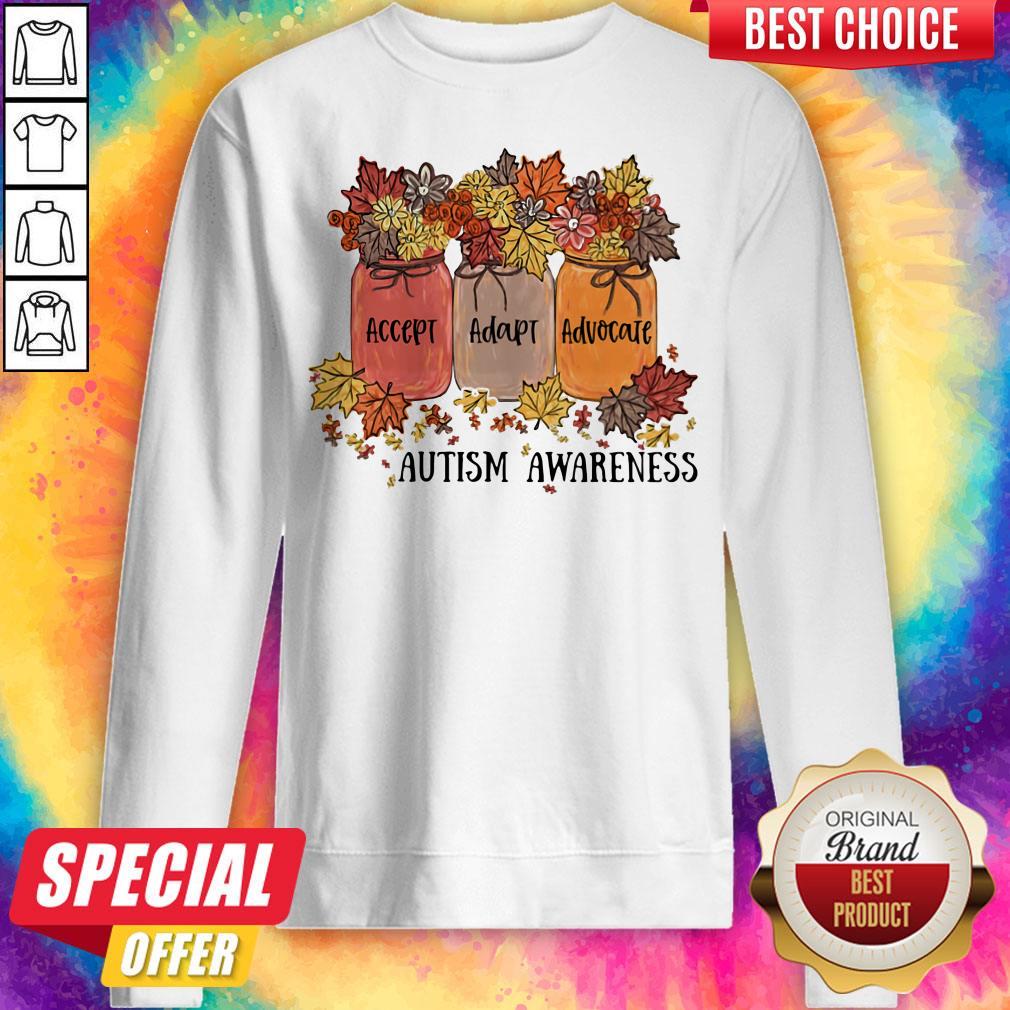 Nice Accept Adapt Advocate Autism Awareness Flower Shirt
