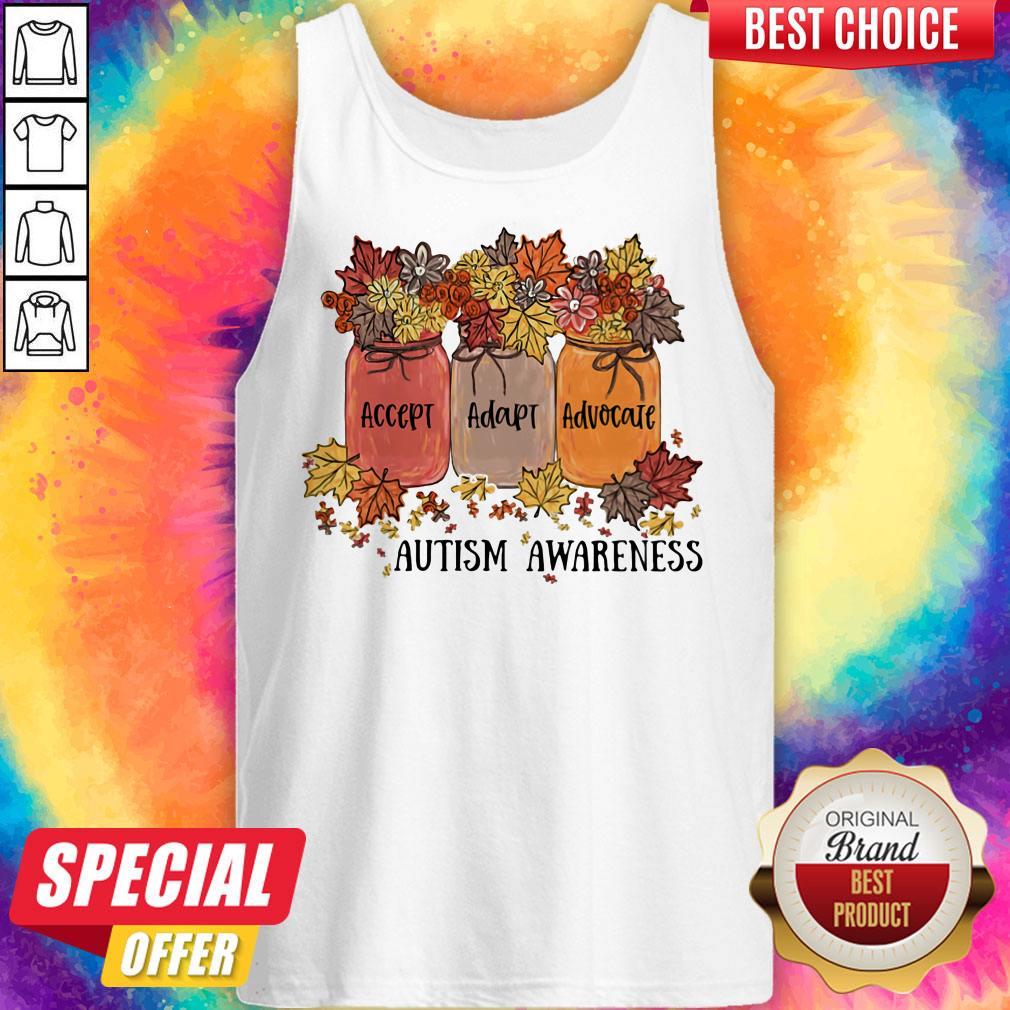 Nice Accept Adapt Advocate Autism Awareness Flower Shirt