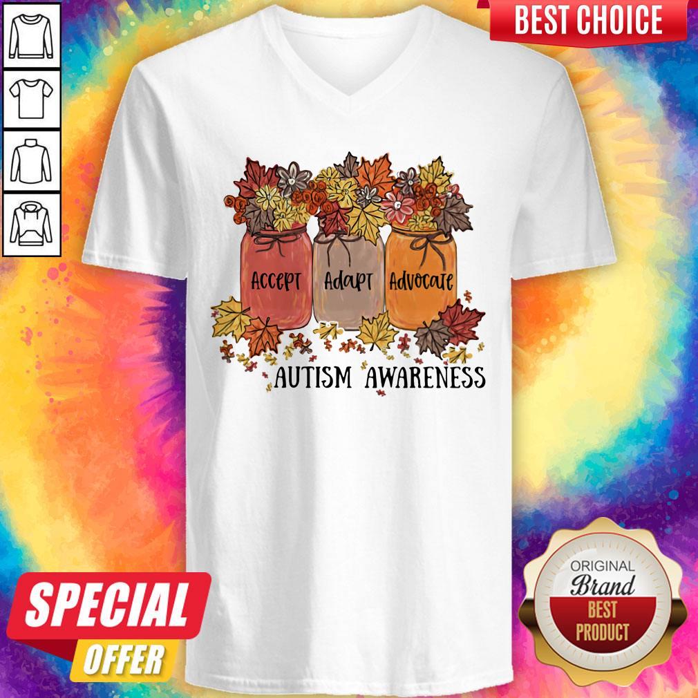 Nice Accept Adapt Advocate Autism Awareness Flower Shirt