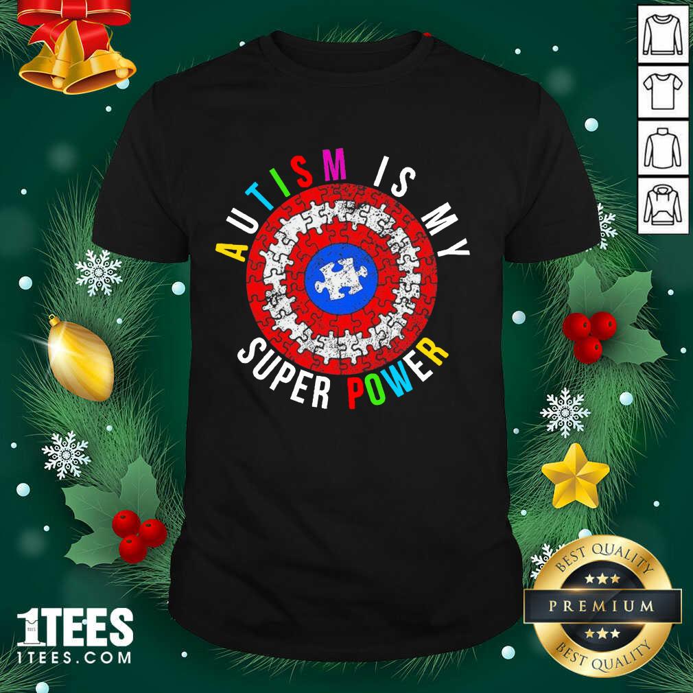 Nice Autism Is My Superpower Superhero Shirt