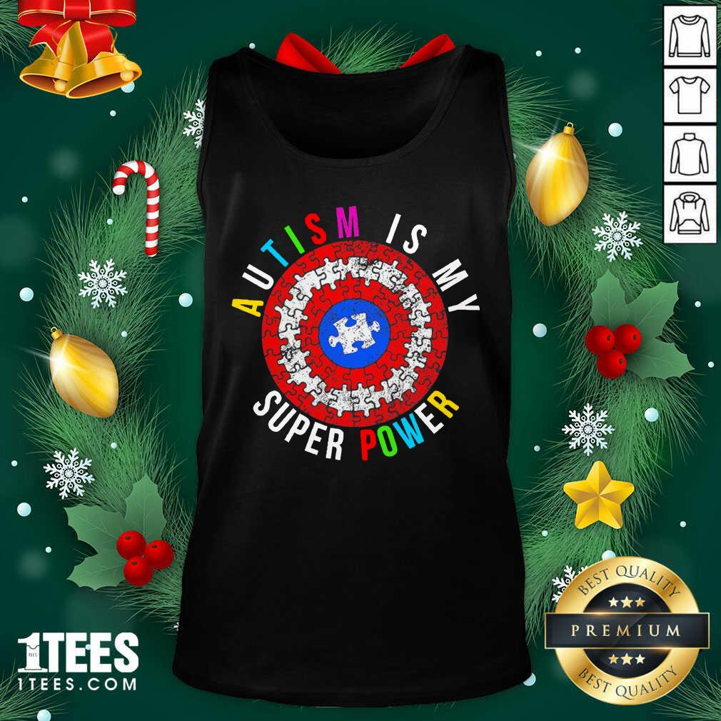 Nice Autism Is My Superpower Superhero Shirt