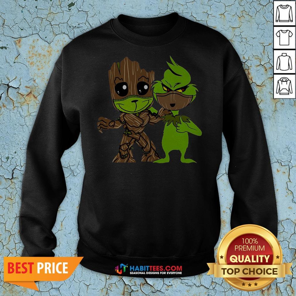 Nice Baby Grinch And Groot Best Friend Shirt