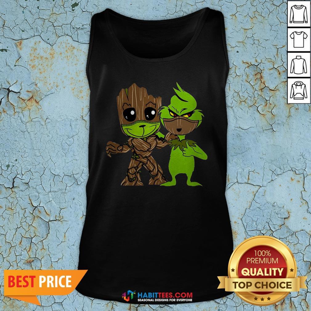 Nice Baby Grinch And Groot Best Friend Shirt