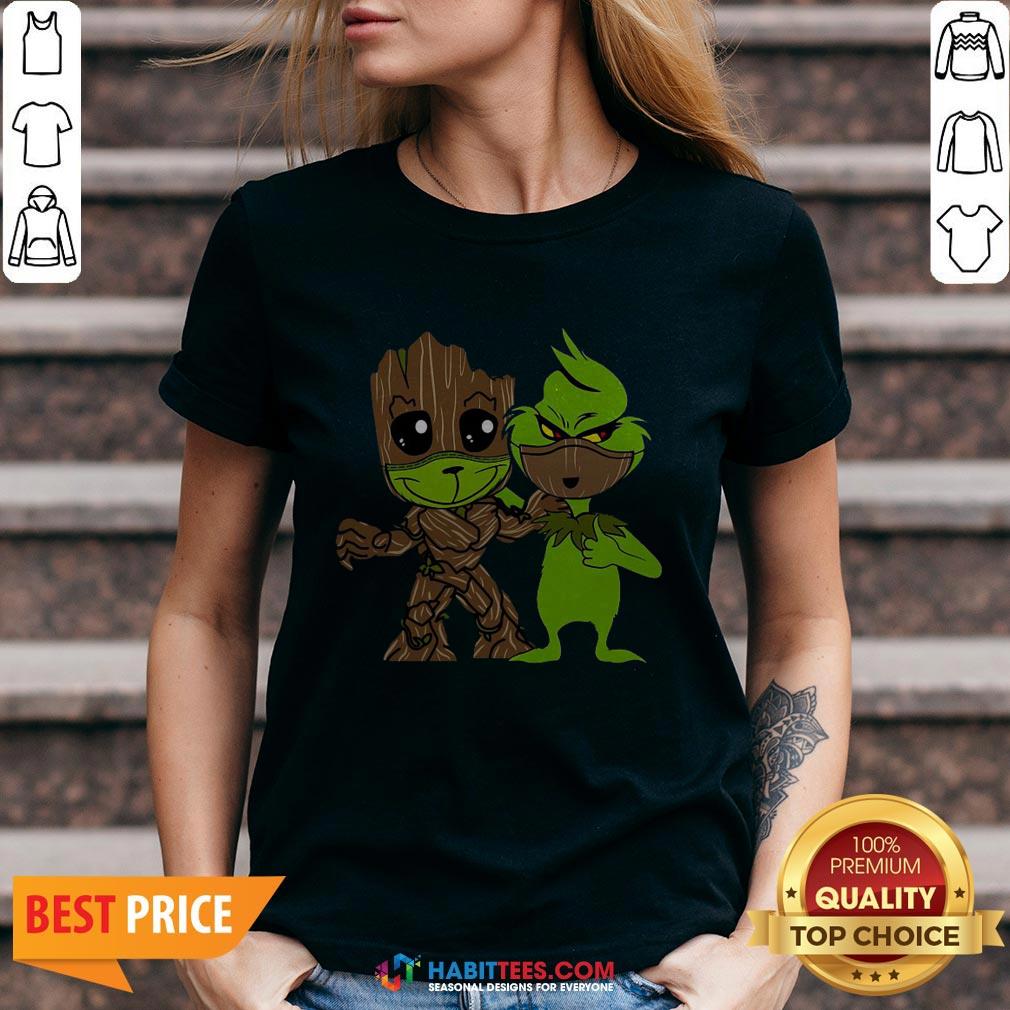 Nice Baby Grinch And Groot Best Friend Shirt