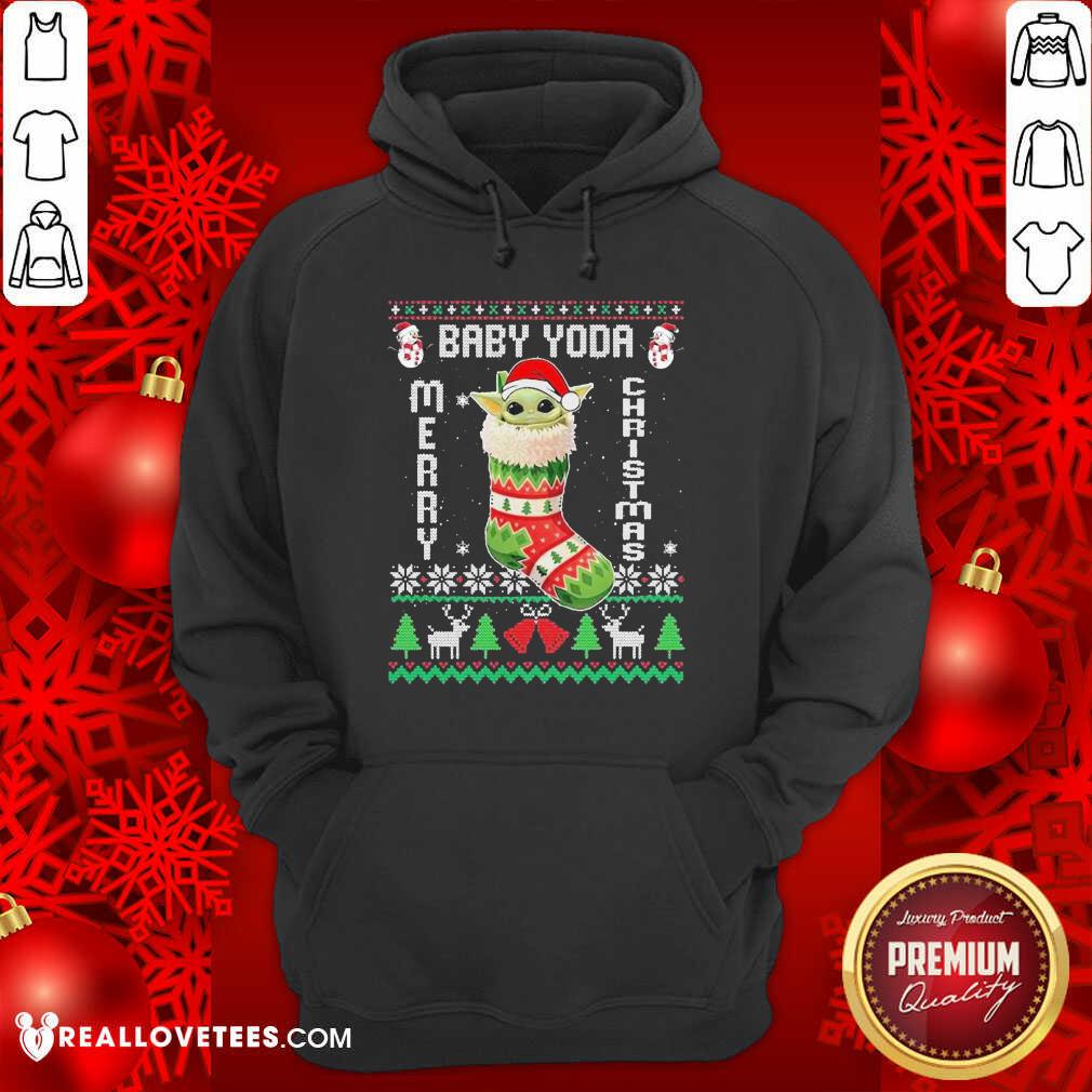 Nice Baby Yoda Hat Santa Ugly Merry Christmas 2020 Shirt