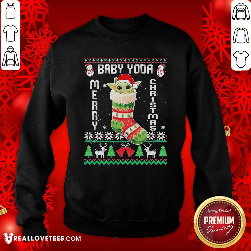 Nice Baby Yoda Hat Santa Ugly Merry Christmas 2020 Shirt