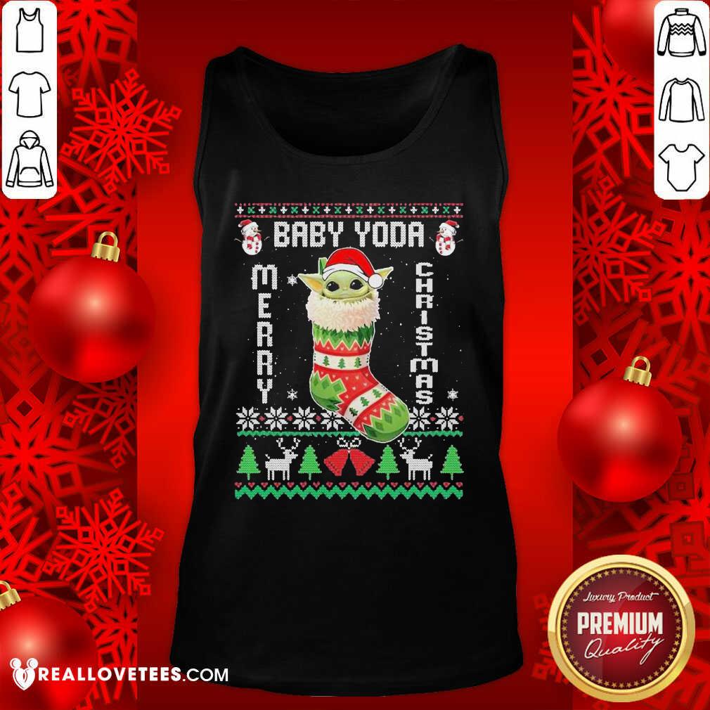 Nice Baby Yoda Hat Santa Ugly Merry Christmas 2020 Shirt