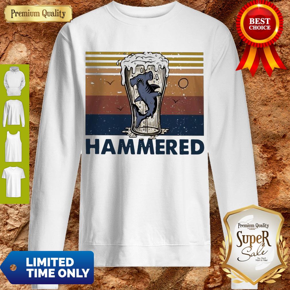 Nice Beer And Hammerhead Sharks Vintage Shirt