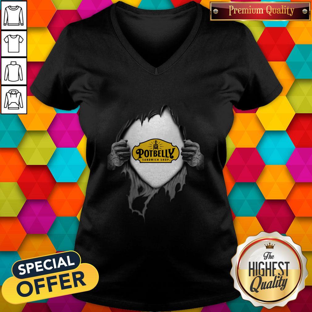 Nice Blood In Side Me Potbelly Shirt