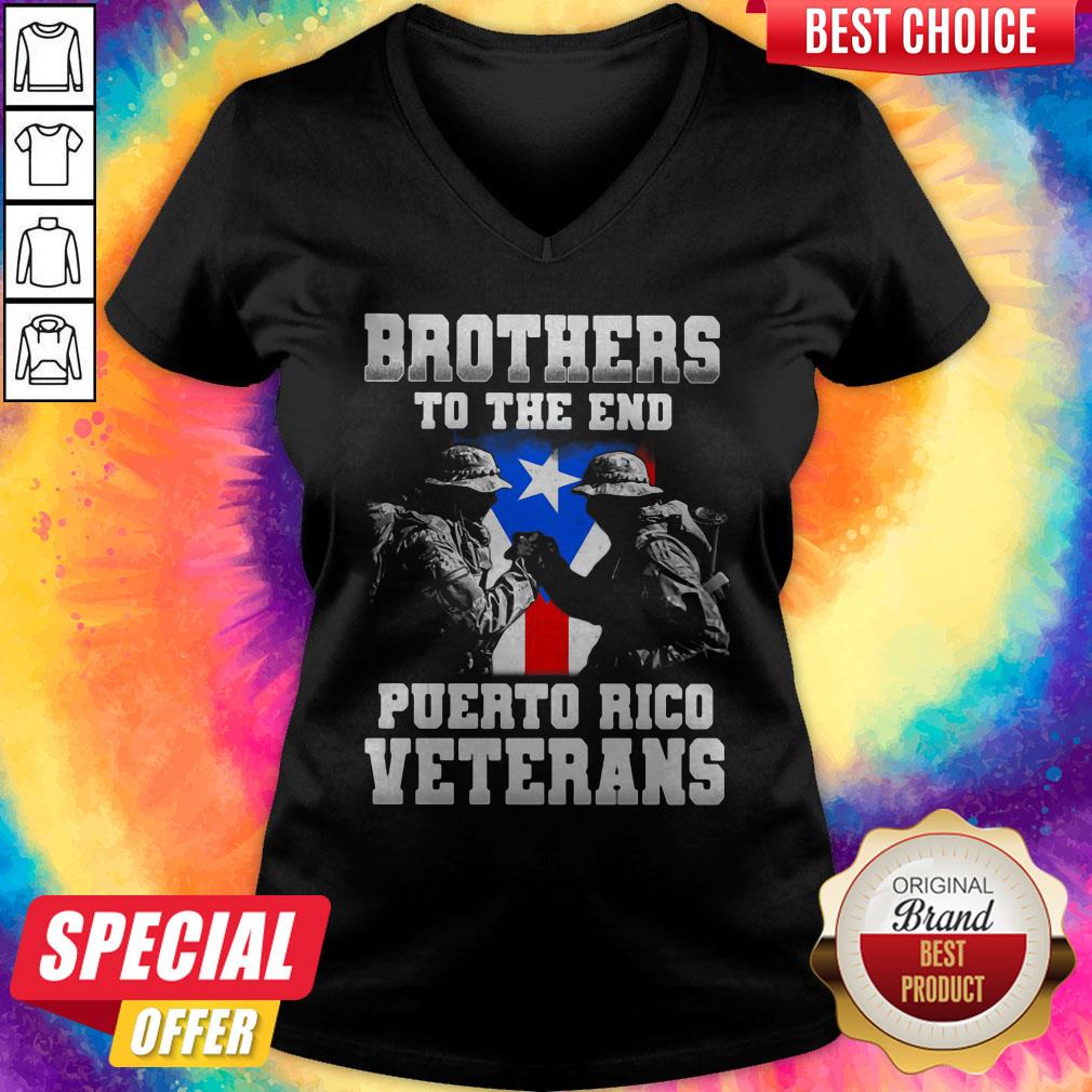 Nice Brothers To The End Puerto Rico Veterans Shirt