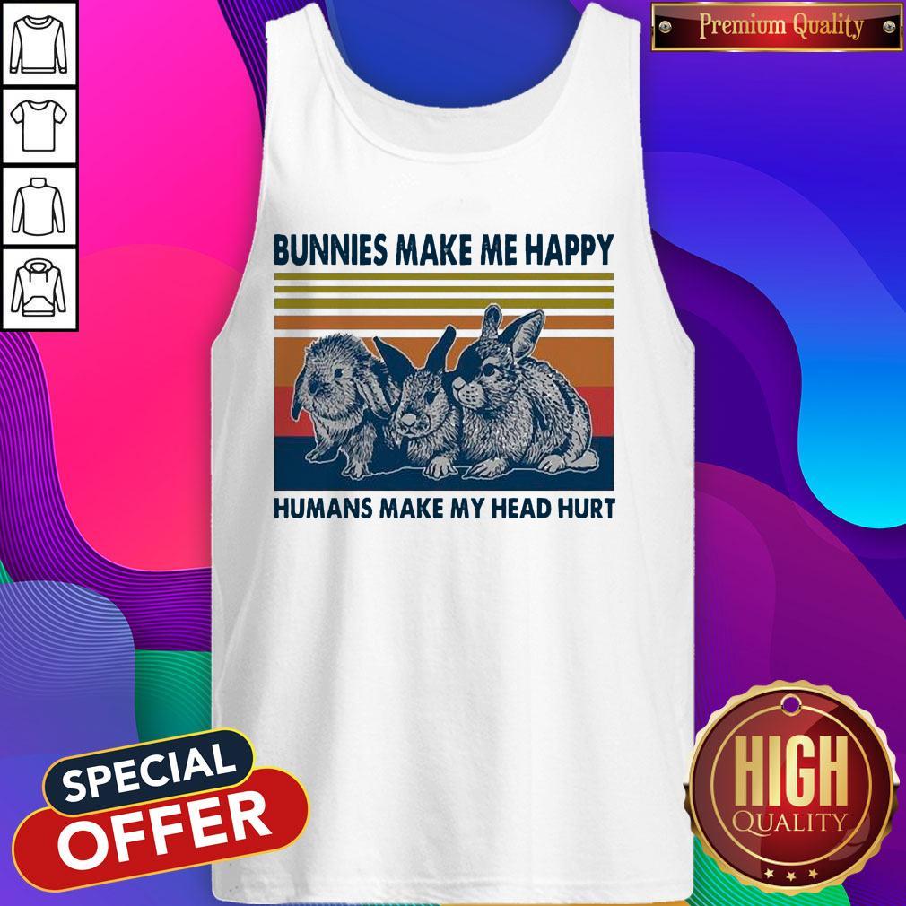 Nice Bunnies Make Me Happy Humans Make My Head Hurt Shirt