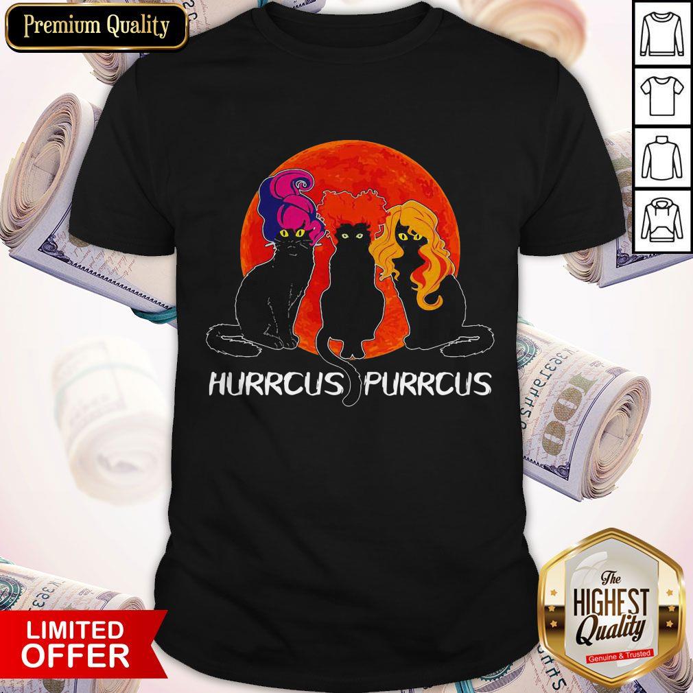Nice Cats Hurrcus Purrcus Blood Moon Shirt