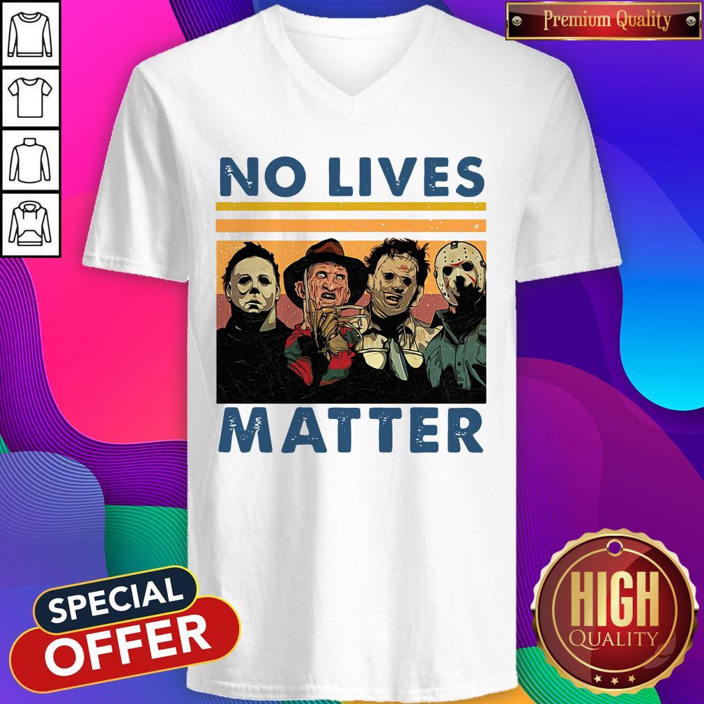 Nice Character Horror Movie No Lives Matter Vintage Shirt
